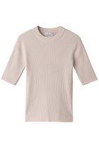 【クラネ/CLANE】のH/N RIB KNIT TOPS / ニット/セーター 人気、トレンドファッション・服の通販 founy(ファニー) ファッション Fashion レディースファッション Fashion for Women トップス・カットソー Cut & Sew Tops ニット Knit Tops & Sweaters カジュアルプルオーバー・ニットトップス Pullovers & Knit Tops / Casual Pullovers シンプル Simple, Minimal セーター Sweater, Knitwear フィット Fit, Slim Fit リブニット Rib Knit, Ribbed Knit 半袖 Short Sleeve, Half Sleeve 夏 Summer 春 Spring S/S・春夏 SS, Spring/Summer, Warm Season thumbnail IVORY|ID: prp329100002307367 ipo3291000000035963137