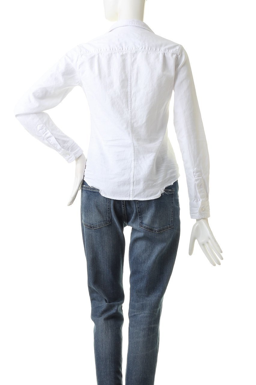 【フランク&アイリーン/Frank&Eileen】のBARRY ストーンウォッシュドインディゴ ホワイトシャツ 人気、トレンドファッション・服の通販 founy(ファニー) 　ファッション　Fashion　レディースファッション　Fashion for Women　トップス・カットソー　Cut & Sew Tops　シャツ・ブラウス・オフィスカジュアル　Elegant Blouses & Button-Ups　シェイプ　Shape, Slim Fit　スリーブ　Sleeve, Long Sleeve / Short Sleeve　ダメージ　Distressed, Destroyed　デニム　Denim, Jeans Material　ロング　Long, Long-Length　定番　Standard, Basic Item　other-4|ID: prp329100002307374 ipo3291000000036720926