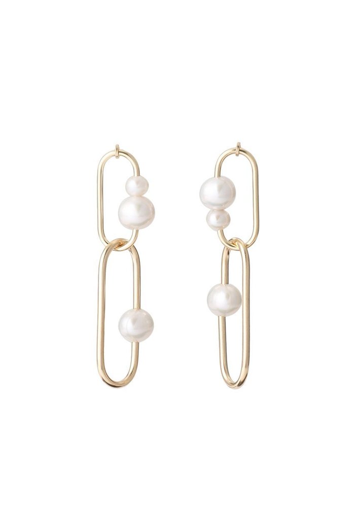 【ナチュラリジュエリ/NATURALI JEWELRY】のFlowオーバルリンクピアス インテリア・キッズ・メンズ・レディースファッション・服の通販 founy(ファニー) https://founy.com/ ファッション Fashion レディースファッション WOMEN ジュエリー Jewelry リング Rings イヤリング Earrings アシンメトリー Asymmetry イヤリング Earrings オーバル Oval シンプル Simple パーティ Party パール Pearl フープ Hoop ロング Long |ID: prp329100002313057 ipo3291000000030802482