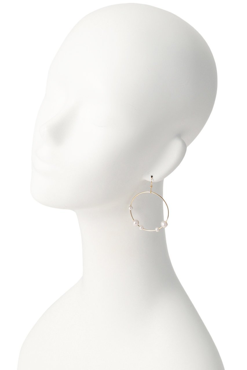 【ナチュラリジュエリ/NATURALI JEWELRY】のFlowサークルピアス 人気、トレンドファッション・服の通販 founy(ファニー) 　ファッション　Fashion　レディースファッション　Fashion for Women　ジュエリー　Jewelry　ファッションリング　Fashion Rings　イヤリング・フープ・ドロップタイプ　Hoop, Drop & Clip Earrings　イヤリング　Earrings　サークル　Circle, Round Design　シンプル　Simple, Minimal　パーティ　Party, Party Style　パール　Pearl, Pearl Accent　フープ　Hoop, Hoop Earrings　ランダム　Random, Irregular　other-4|ID: prp329100002313058 ipo3291000000035555740