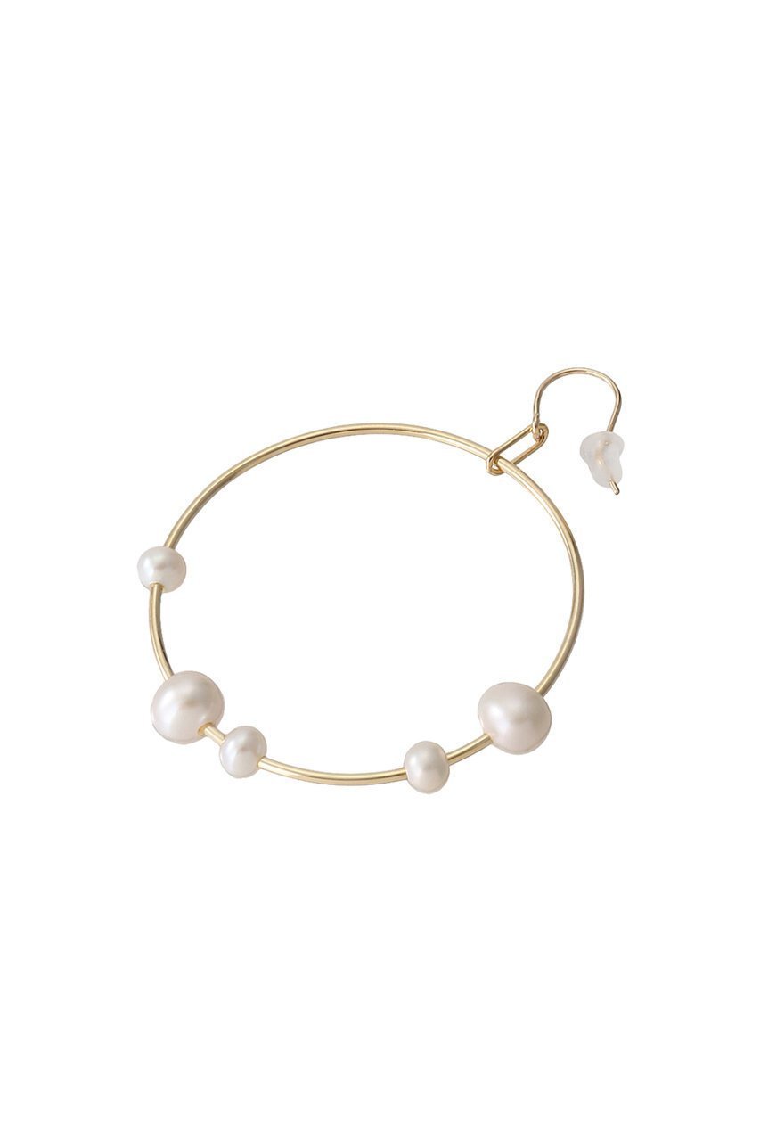 【ナチュラリジュエリ/NATURALI JEWELRY】のFlowサークルピアス 人気、トレンドファッション・服の通販 founy(ファニー) 　ファッション　Fashion　レディースファッション　Fashion for Women　ジュエリー　Jewelry　ファッションリング　Fashion Rings　イヤリング・フープ・ドロップタイプ　Hoop, Drop & Clip Earrings　イヤリング　Earrings　サークル　Circle, Round Design　シンプル　Simple, Minimal　パーティ　Party, Party Style　パール　Pearl, Pearl Accent　フープ　Hoop, Hoop Earrings　ランダム　Random, Irregular　other-5|ID: prp329100002313058 ipo3291000000035555742