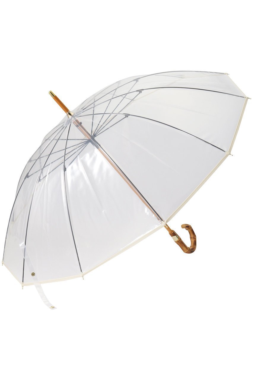 【エリオポール/heliopole】の【Traditional Weatherwear】CLEAR UMBRELLA BAMBOO 傘 インテリア・キッズ・メンズ・レディースファッション・服の通販 founy(ファニー) 　ファッション　Fashion　レディースファッション　Fashion for Women　レイングッズ・傘・晴雨兼用傘　Umbrellas & Rain Gear　ハンカチ　Handkerchief, Hanky　モダン　Modern, Contemporary　傘　Umbrella, Parasol　時計　Watch, Wristwatch　ホワイト|ID: prp329100002319636 ipo3291000000032867186