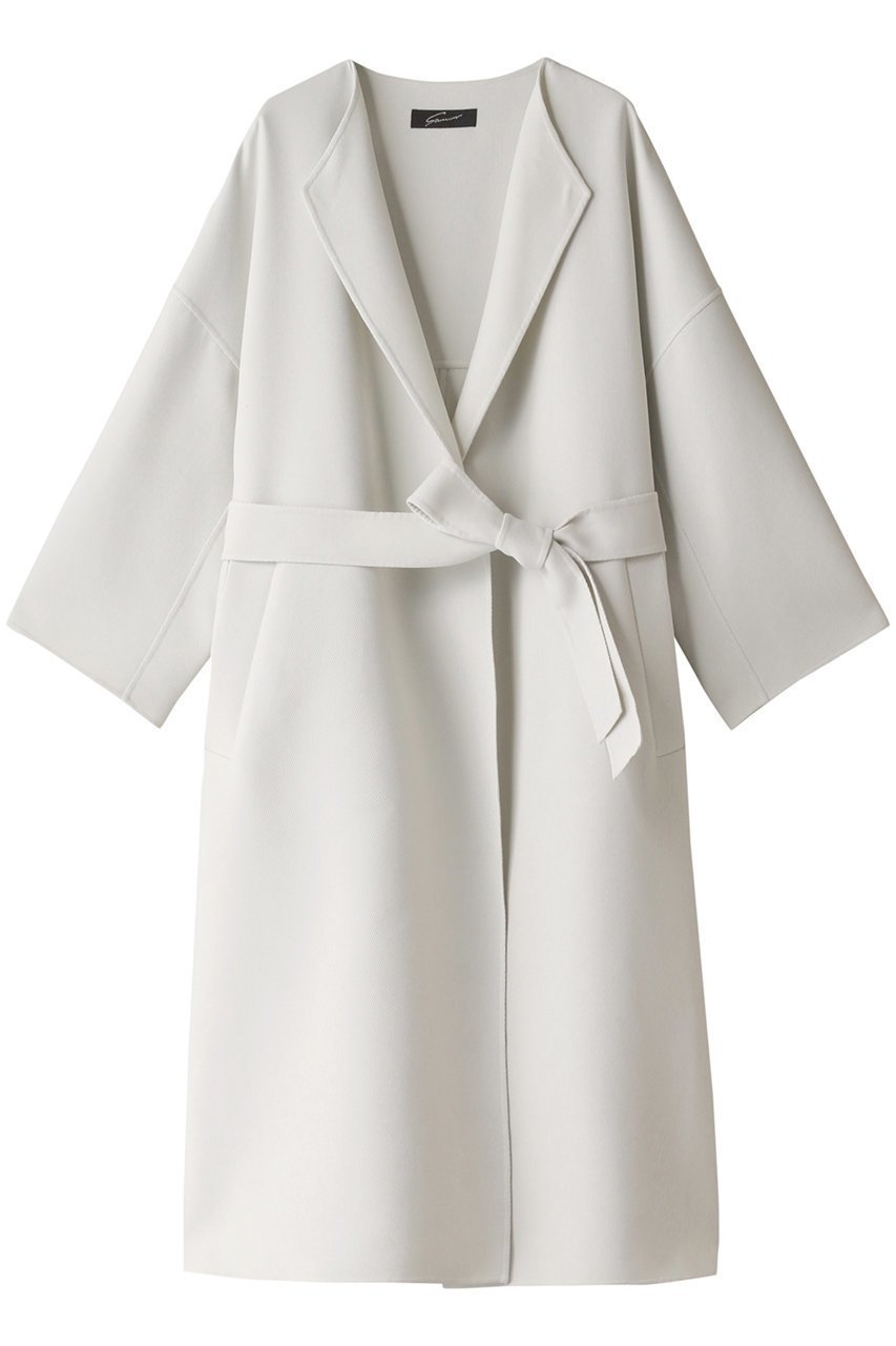 【スタニングルアー/STUNNING LURE】のスプリングリバーコート インテリア・キッズ・メンズ・レディースファッション・服の通販 founy(ファニー) 　ファッション　Fashion　レディースファッション　Fashion for Women　アウター　Coat / Outerwear Collection　コート・ロングコート・ピーコート　Long Coats, Peacoats & More　シンプル　Simple, Minimal　スタイリッシュ　Stylish, Fashionable　プレーン　Plain, Simple　ベーシック　Basic, Essential　ロング　Long, Long-Length　エレガント 上品　Elegant　オフホワイト|ID: prp329100002319667 ipo3291000000036145466