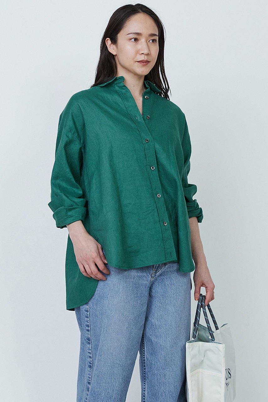 【プルミエ アロンディスモン/1er Arrondissement】のウォッシュリネンシャツ 人気、トレンドファッション・服の通販 founy(ファニー) 　ファッション　Fashion　レディースファッション　WOMEN　トップス・カットソー　Tops/Tshirt　シャツ/ブラウス　Shirts/Blouses　シンプル　Simple　スリーブ　Sleeve　ボトム　Bottom　リラックス　Relax　ロング　Long　other-7|ID: prp329100002324342 ipo3291000000031987634