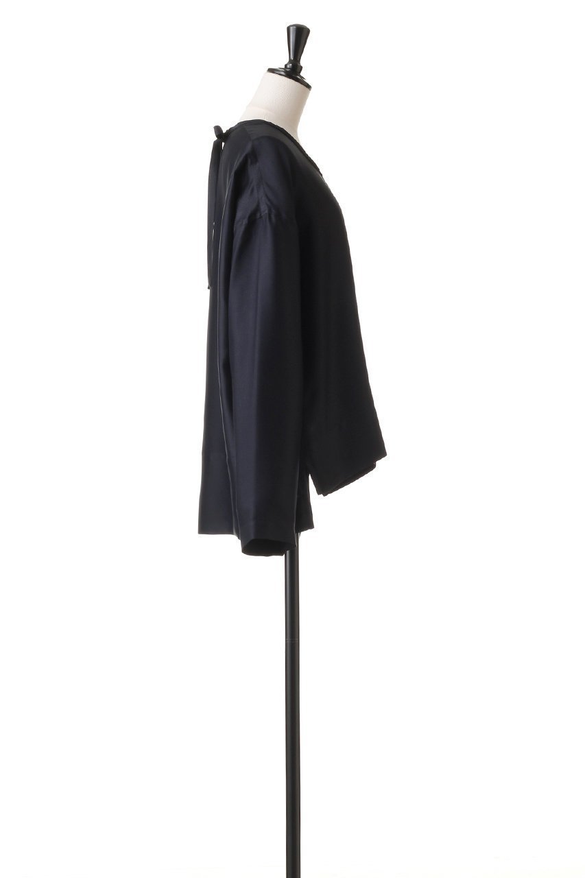 【ブラミンク/BLAMINK】の【BLMK】シルク インティメイト ブラウス 人気、トレンドファッション・服の通販 founy(ファニー) 　ファッション　Fashion　レディースファッション　Fashion for Women　トップス・カットソー　Cut & Sew Tops　シャツ・ブラウス・オフィスカジュアル　Elegant Blouses & Button-Ups　シルク　Silk, 100% Silk　シンプル　Simple, Minimal　スリット　Slit, Slit Detail　スリーブ　Sleeve, Long Sleeve / Short Sleeve　リボン　Ribbon, Bow　ロング　Long, Long-Length　エレガント 上品　Elegant　定番　Standard, Basic Item　other-3|ID: prp329100002332525 ipo3291000000036071248