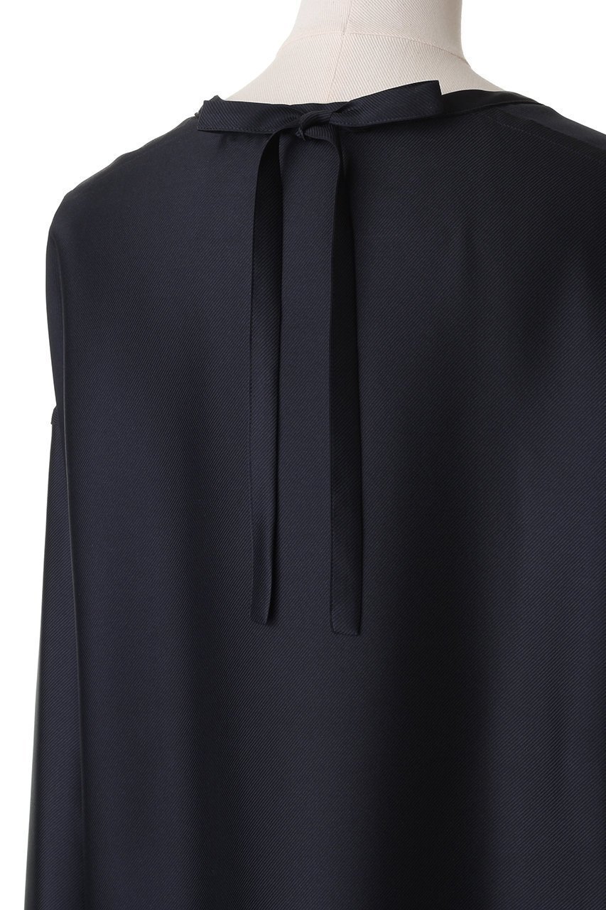 【ブラミンク/BLAMINK】の【BLMK】シルク インティメイト ブラウス 人気、トレンドファッション・服の通販 founy(ファニー) 　ファッション　Fashion　レディースファッション　Fashion for Women　トップス・カットソー　Cut & Sew Tops　シャツ・ブラウス・オフィスカジュアル　Elegant Blouses & Button-Ups　シルク　Silk, 100% Silk　シンプル　Simple, Minimal　スリット　Slit, Slit Detail　スリーブ　Sleeve, Long Sleeve / Short Sleeve　リボン　Ribbon, Bow　ロング　Long, Long-Length　エレガント 上品　Elegant　定番　Standard, Basic Item　other-5|ID: prp329100002332525 ipo3291000000036071255