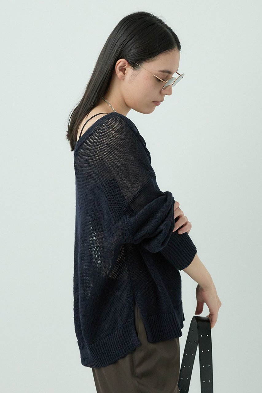 【カオス/Chaos】のストラドリネンニットプルオーバー 人気、トレンドファッション・服の通販 founy(ファニー) 　ファッション　Fashion　レディースファッション　WOMEN　トップス・カットソー　Tops/Tshirt　ニット　Knit Tops　プルオーバー　Pullover　再入荷　Restock/Back In Stock/Re Arrival　other-6|ID: prp329100002332574 ipo3291000000031326358