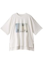 【ヤヌーク/YANUK】のプリントTシャツ 人気、トレンドファッション・服の通販 founy(ファニー) ファッション Fashion レディースファッション Fashion for Women トップス・カットソー Cut & Sew Tops シャツ・ブラウス・オフィスカジュアル Elegant Blouses & Button-Ups ロングTシャツ・Tシャツ Longline T-Shirts & Tees カットソー・ベーシックTシャツ Cut-and-Sewn Tops / Stretch Tees & Basics ショート Short, Short Length スリット Slit, Slit Detail スリーブ Sleeve, Long Sleeve / Short Sleeve プリント Print, Printed Pattern 半袖 Short Sleeve, Half Sleeve thumbnail ホワイト|ID: prp329100002343440 ipo3291000000032839626