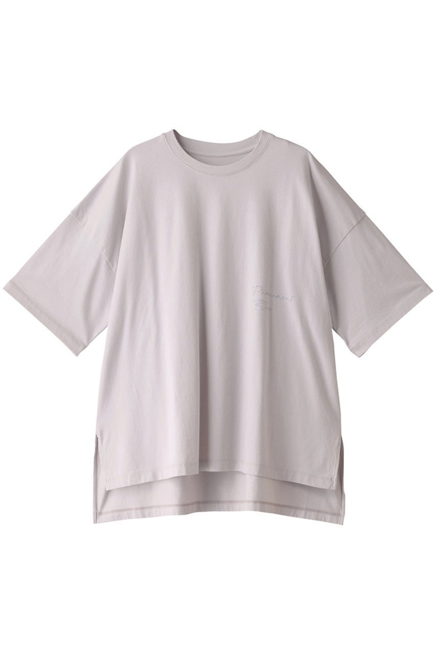 【ヤヌーク/YANUK】のプリントTシャツ インテリア・キッズ・メンズ・レディースファッション・服の通販 founy(ファニー) 　ファッション　Fashion　レディースファッション　Fashion for Women　トップス・カットソー　Cut & Sew Tops　シャツ・ブラウス・オフィスカジュアル　Elegant Blouses & Button-Ups　ロングTシャツ・Tシャツ　Longline T-Shirts & Tees　カットソー・ベーシックTシャツ　Cut-and-Sewn Tops / Stretch Tees & Basics　ショート　Short, Short Length　シンプル　Simple, Minimal　スリーブ　Sleeve, Long Sleeve / Short Sleeve　プリント　Print, Printed Pattern　半袖　Short Sleeve, Half Sleeve　ライラック|ID: prp329100002343443 ipo3291000000032839659