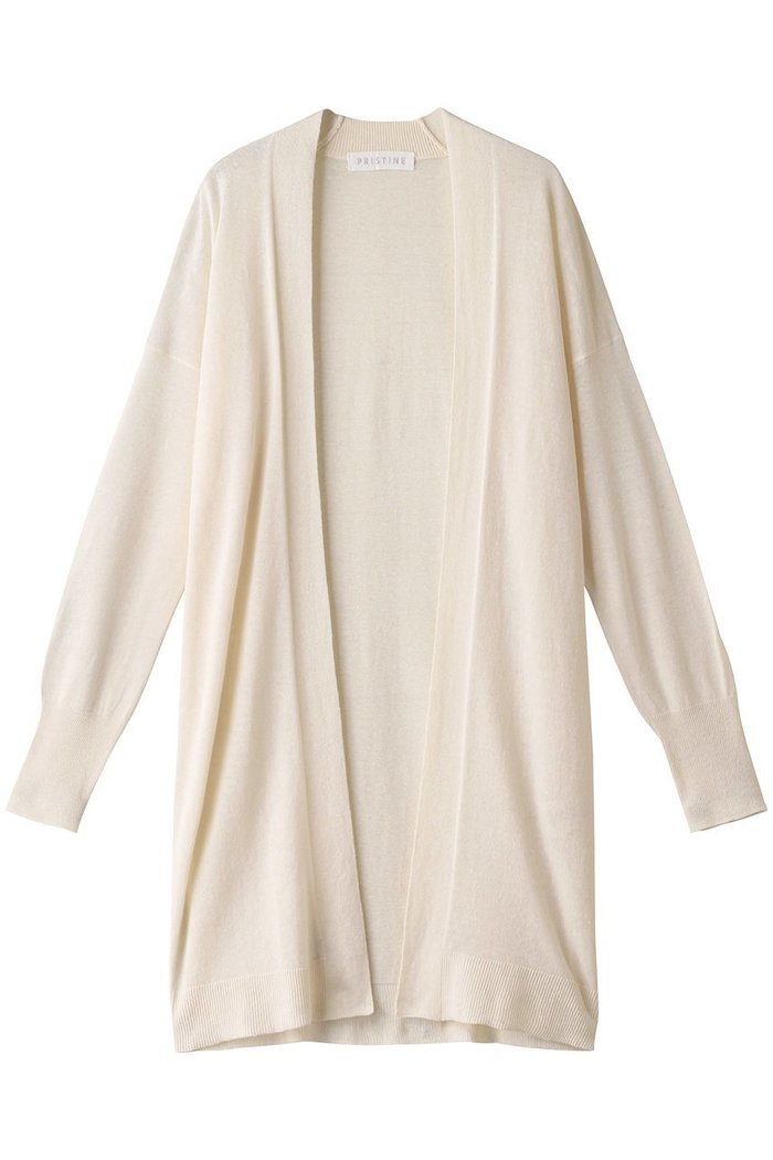 【プリスティン/PRISTINE】のCLニットロングカーディ インテリア・キッズ・メンズ・レディースファッション・服の通販 founy(ファニー) https://founy.com/ ファッション Fashion レディースファッション Fashion for Women トップス・カットソー Cut & Sew Tops ニット Knit Tops & Sweaters カーディガン・羽織り Layered Style Cardigans カーディガン Cardigan, Knitwear シンプル Simple, Minimal トレンド Trend, Trending Now ベーシック Basic, Essential ボトム Bottoms, Lower Wear リネン Linen, Linen Fabric 今季 This Season, Current Season 夏 Summer 定番 Standard, Basic Item 春 Spring |ID: prp329100002345586 ipo3291000000036224802
