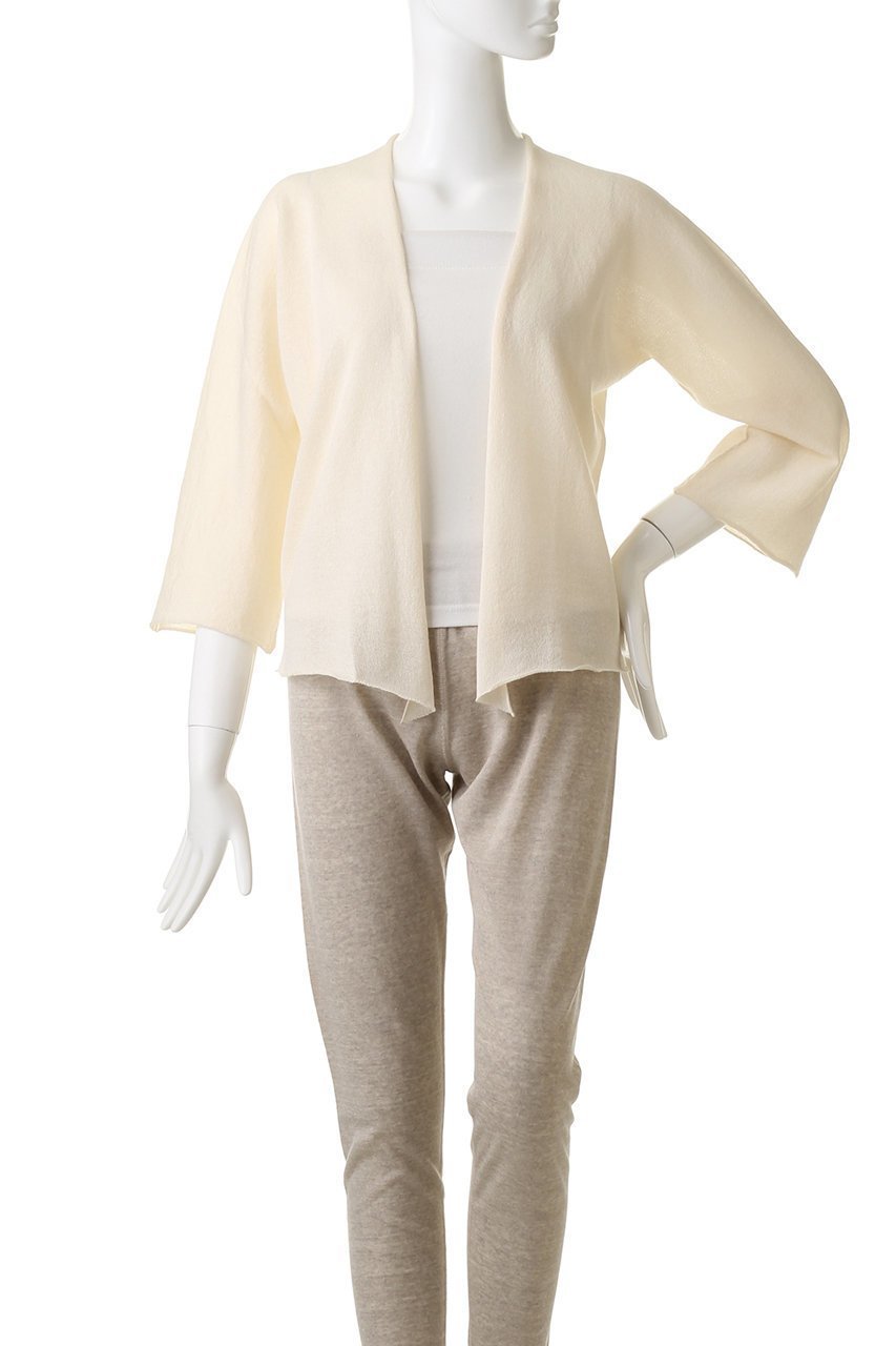 【プリスティン/PRISTINE】のペーパーコットン7分袖ボレロ 人気、トレンドファッション・服の通販 founy(ファニー) 　ファッション　Fashion　レディースファッション　Fashion for Women　トップス・カットソー　Cut & Sew Tops　ニット　Knit Tops & Sweaters　カーディガン・羽織り　Layered Style Cardigans　カーディガン　Cardigan, Knitwear　シンプル　Simple, Minimal　バランス　Balance, Style Balance　ペーパー　Paper, Kraft Paper　ボレロ　Bolero, Short Cardigan　夏　Summer　other-2|ID: prp329100002345590 ipo3291000000036688295