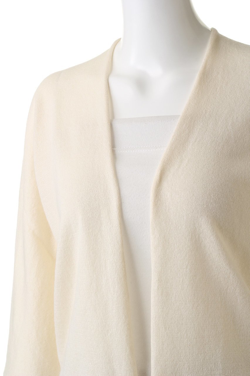 【プリスティン/PRISTINE】のペーパーコットン7分袖ボレロ 人気、トレンドファッション・服の通販 founy(ファニー) 　ファッション　Fashion　レディースファッション　Fashion for Women　トップス・カットソー　Cut & Sew Tops　ニット　Knit Tops & Sweaters　カーディガン・羽織り　Layered Style Cardigans　カーディガン　Cardigan, Knitwear　シンプル　Simple, Minimal　バランス　Balance, Style Balance　ペーパー　Paper, Kraft Paper　ボレロ　Bolero, Short Cardigan　夏　Summer　other-5|ID: prp329100002345590 ipo3291000000036688298