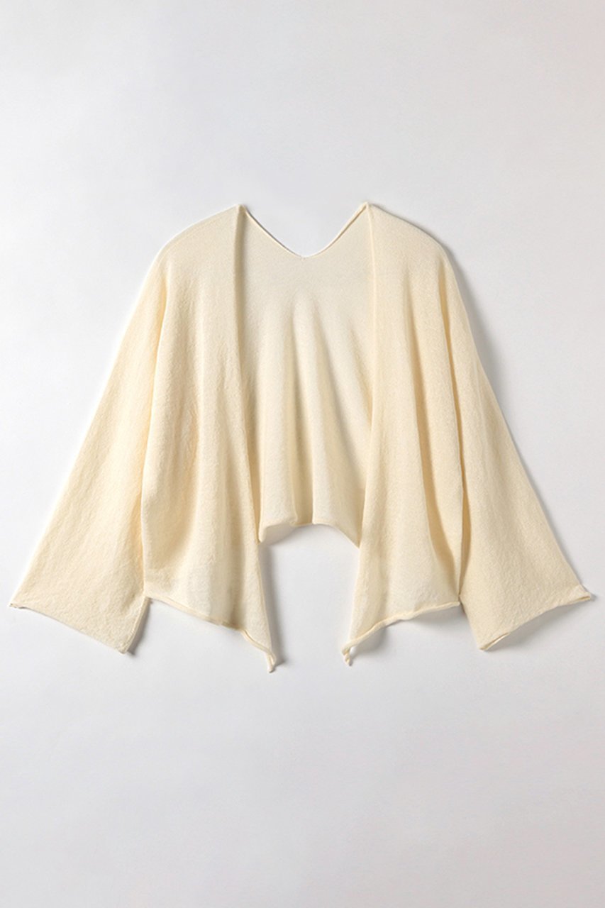 【プリスティン/PRISTINE】のペーパーコットン7分袖ボレロ 人気、トレンドファッション・服の通販 founy(ファニー) 　ファッション　Fashion　レディースファッション　Fashion for Women　トップス・カットソー　Cut & Sew Tops　ニット　Knit Tops & Sweaters　カーディガン・羽織り　Layered Style Cardigans　カーディガン　Cardigan, Knitwear　シンプル　Simple, Minimal　バランス　Balance, Style Balance　ペーパー　Paper, Kraft Paper　ボレロ　Bolero, Short Cardigan　夏　Summer　other-7|ID: prp329100002345590 ipo3291000000036688300