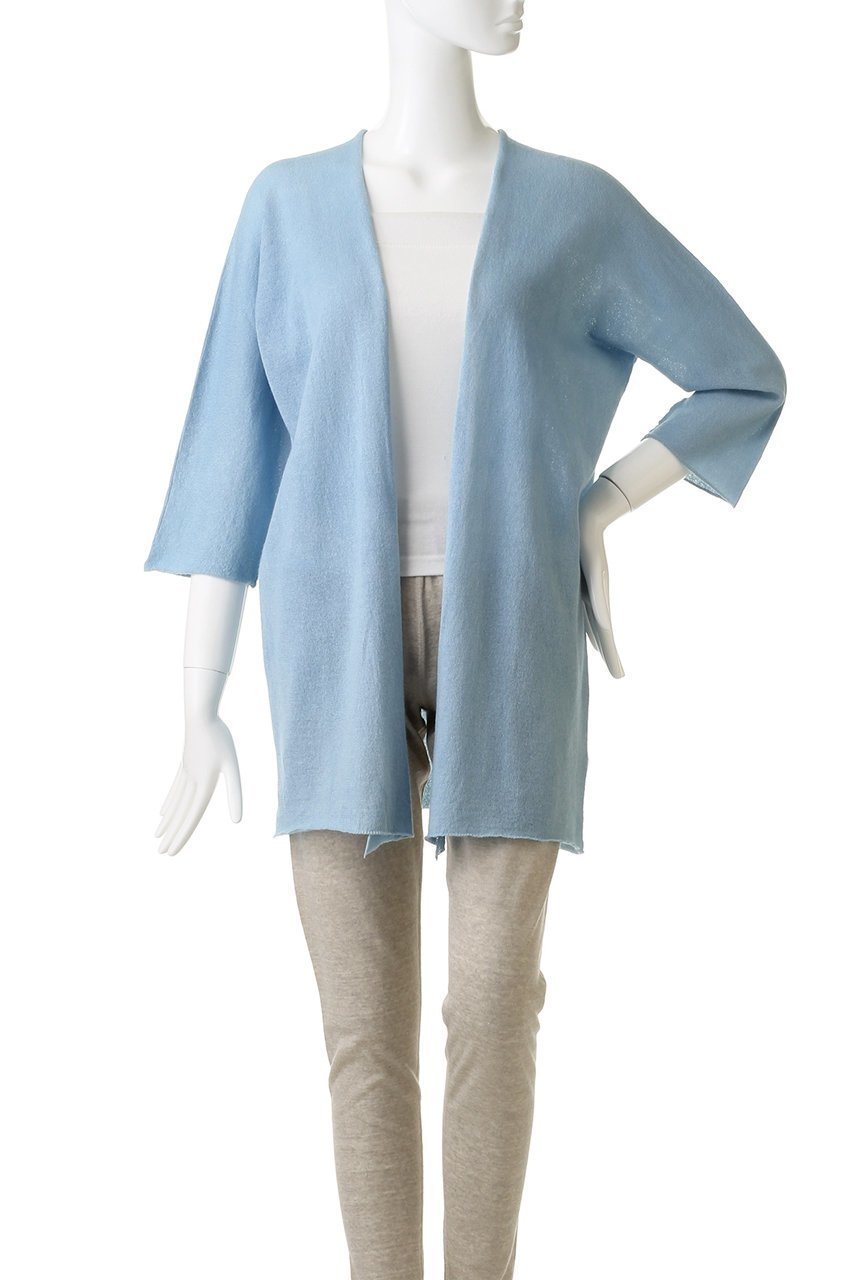 【プリスティン/PRISTINE】のペーパーコットン7分袖ロングカーディ 人気、トレンドファッション・服の通販 founy(ファニー) 　ファッション　Fashion　レディースファッション　Fashion for Women　トップス・カットソー　Cut & Sew Tops　ニット　Knit Tops & Sweaters　カーディガン・羽織り　Layered Style Cardigans　カーディガン　Cardigan, Knitwear　シンプル　Simple, Minimal　ペーパー　Paper, Kraft Paper　ロング　Long, Long-Length　夏　Summer　春　Spring　S/S・春夏　SS, Spring/Summer, Warm Season　other-2|ID: prp329100002345591 ipo3291000000036906779