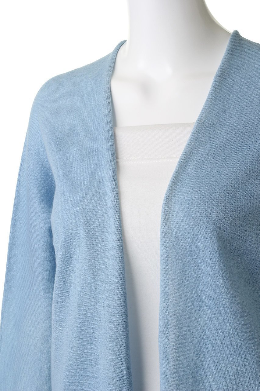 【プリスティン/PRISTINE】のペーパーコットン7分袖ロングカーディ 人気、トレンドファッション・服の通販 founy(ファニー) 　ファッション　Fashion　レディースファッション　Fashion for Women　トップス・カットソー　Cut & Sew Tops　ニット　Knit Tops & Sweaters　カーディガン・羽織り　Layered Style Cardigans　カーディガン　Cardigan, Knitwear　シンプル　Simple, Minimal　ペーパー　Paper, Kraft Paper　ロング　Long, Long-Length　夏　Summer　春　Spring　S/S・春夏　SS, Spring/Summer, Warm Season　other-5|ID: prp329100002345591 ipo3291000000036906782