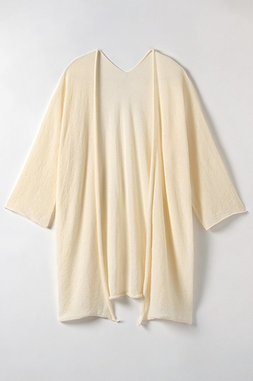 【プリスティン/PRISTINE】のペーパーコットン7分袖ロングカーディ 人気、トレンドファッション・服の通販 founy(ファニー) 　ファッション　Fashion　レディースファッション　Fashion for Women　トップス・カットソー　Cut & Sew Tops　ニット　Knit Tops & Sweaters　カーディガン・羽織り　Layered Style Cardigans　カーディガン　Cardigan, Knitwear　コンパクト　Compact, Small Size　シンプル　Simple, Minimal　ペーパー　Paper, Kraft Paper　ロング　Long, Long-Length　夏　Summer　other-7|ID: prp329100002345592 ipo3291000000035963156