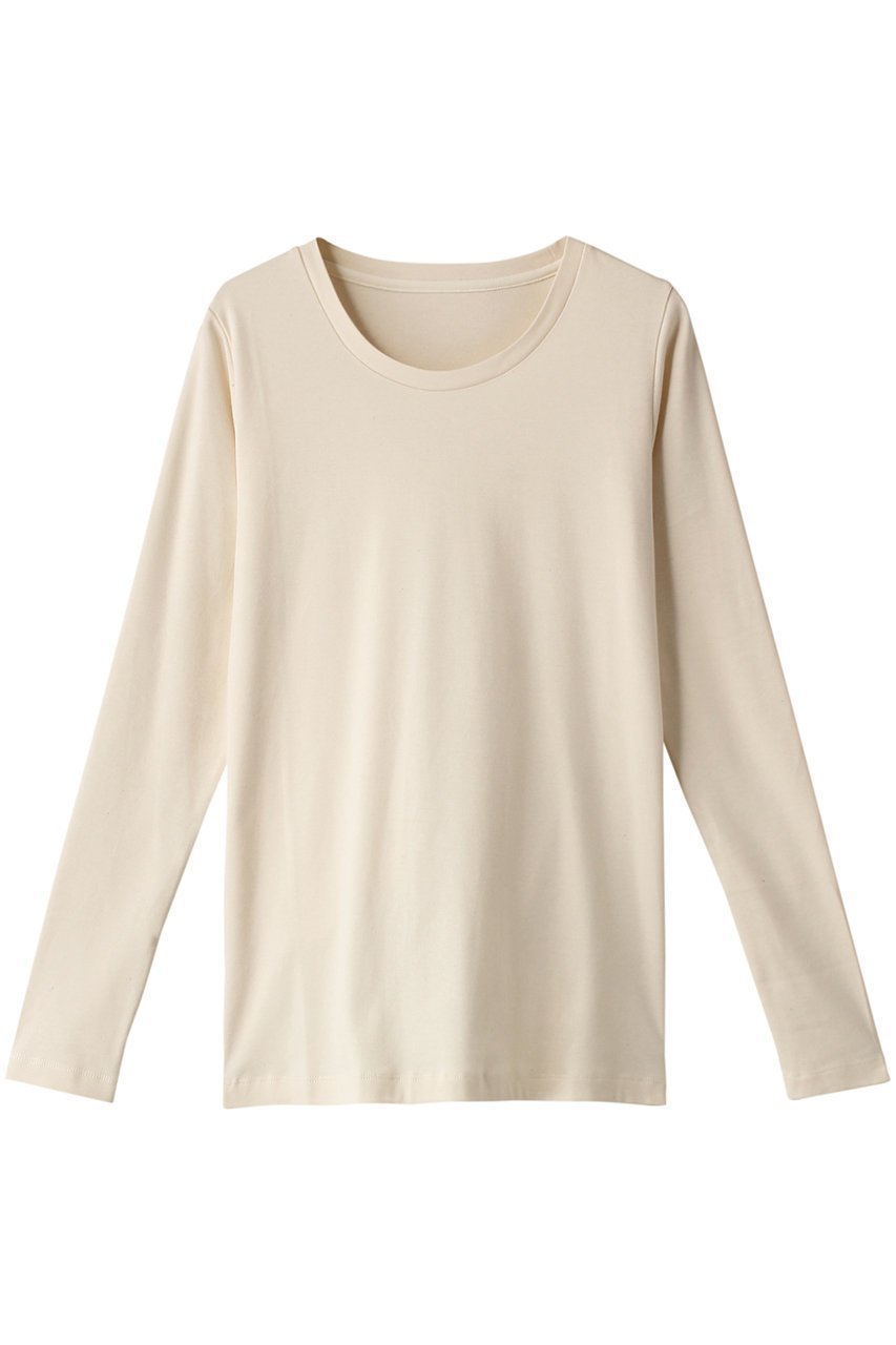 【プリスティン/PRISTINE / GOODS】のスムースUネック長袖T 人気、トレンドファッション・服の通販 founy(ファニー) 　インナー　Innerwear　コンパクト　Compact, Small Size　パジャマ　Pajamas, Sleepwear　長袖　Long Sleeve, Full Sleeve　 other-1|ID: prp329100002345595 ipo3291000000032832574