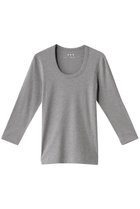 【スリー ドッツ/three dots】のオーガニックコットン 七分袖ジェシカ 人気、トレンドファッション・服の通販 founy(ファニー) ファッション Fashion レディースファッション Fashion for Women トップス・カットソー Cut & Sew Tops シャツ・ブラウス・オフィスカジュアル Elegant Blouses & Button-Ups ロングTシャツ・Tシャツ Longline T-Shirts & Tees カットソー・ベーシックTシャツ Cut-and-Sewn Tops / Stretch Tees & Basics インナー Innerwear ショート Short, Short Length シンプル Simple, Minimal スリーブ Sleeve, Long Sleeve / Short Sleeve 定番 Standard, Basic Item 無地 Plain, Solid Color thumbnail グラナイト|ID: prp329100002348063 ipo3291000000036715171