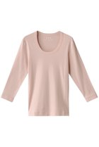 【スリー ドッツ/three dots】のオーガニックコットン 七分袖ジェシカ 人気、トレンドファッション・服の通販 founy(ファニー) ファッション Fashion レディースファッション Fashion for Women トップス・カットソー Cut & Sew Tops シャツ・ブラウス・オフィスカジュアル Elegant Blouses & Button-Ups ロングTシャツ・Tシャツ Longline T-Shirts & Tees カットソー・ベーシックTシャツ Cut-and-Sewn Tops / Stretch Tees & Basics インナー Innerwear ショート Short, Short Length シンプル Simple, Minimal スリーブ Sleeve, Long Sleeve / Short Sleeve 定番 Standard, Basic Item 無地 Plain, Solid Color thumbnail クリームピンク|ID: prp329100002348063 ipo3291000000036715172
