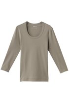 【スリー ドッツ/three dots】のオーガニックコットン 七分袖ジェシカ 人気、トレンドファッション・服の通販 founy(ファニー) ファッション Fashion レディースファッション Fashion for Women トップス・カットソー Cut & Sew Tops シャツ・ブラウス・オフィスカジュアル Elegant Blouses & Button-Ups ロングTシャツ・Tシャツ Longline T-Shirts & Tees カットソー・ベーシックTシャツ Cut-and-Sewn Tops / Stretch Tees & Basics インナー Innerwear ショート Short, Short Length シンプル Simple, Minimal スリーブ Sleeve, Long Sleeve / Short Sleeve 定番 Standard, Basic Item 無地 Plain, Solid Color thumbnail コブルストーン|ID: prp329100002348063 ipo3291000000036715176