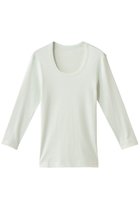 【スリー ドッツ/three dots】のオーガニックコットン 七分袖ジェシカ 人気、トレンドファッション・服の通販 founy(ファニー) ファッション Fashion レディースファッション Fashion for Women トップス・カットソー Cut & Sew Tops シャツ・ブラウス・オフィスカジュアル Elegant Blouses & Button-Ups ロングTシャツ・Tシャツ Longline T-Shirts & Tees カットソー・ベーシックTシャツ Cut-and-Sewn Tops / Stretch Tees & Basics インナー Innerwear ショート Short, Short Length シンプル Simple, Minimal スリーブ Sleeve, Long Sleeve / Short Sleeve 定番 Standard, Basic Item 無地 Plain, Solid Color thumbnail キーライム|ID: prp329100002348063 ipo3291000000036715178