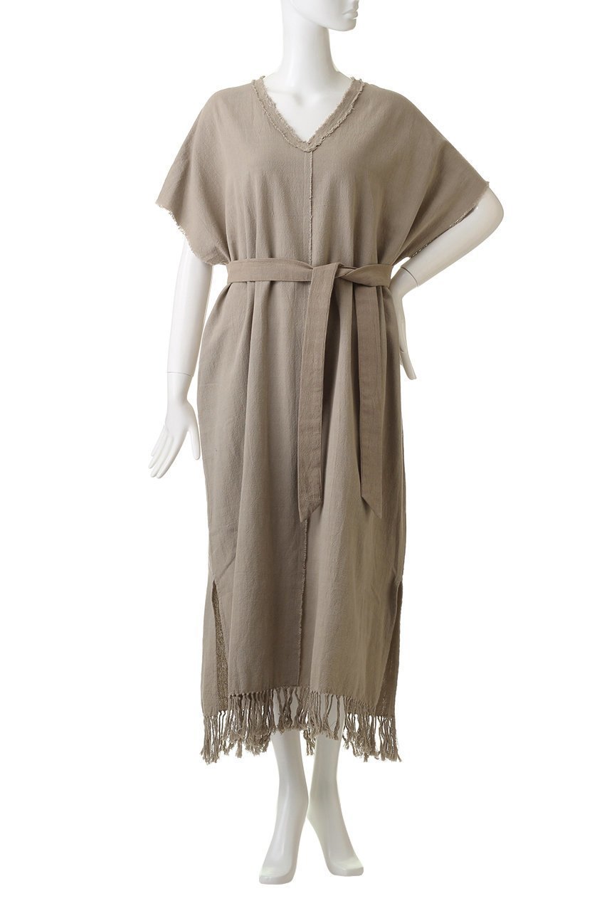 【マリリンムーン/MARILYN MOON】の【WALANCE】ハンドウ-ブンコットンカフタンドレス 人気、トレンドファッション・服の通販 founy(ファニー) 　ファッション　Fashion　レディースファッション　Fashion for Women　ワンピース　Dresses　フォーマル・パーティードレス・結婚式用ドレス　Elegant & Casual Dresses　チュニック　Tunic Tops & Dresses　チュニック　Tunic, Long Top　トレンド　Trend, Trending Now　フリンジ　Fringe, Tassel　リゾート　Resort, Vacation Style　リラックス　Relax, Relaxed Fit　ロング　Long, Long-Length　other-2|ID: prp329100002350407 ipo3291000000035957776