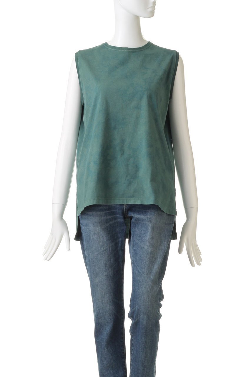 【マリリンムーン/MARILYN MOON】の【WALANCE】タイダイジャージーノースリーブTシャツ 人気、トレンドファッション・服の通販 founy(ファニー) 　ファッション　Fashion　レディースファッション　Fashion for Women　トップス・カットソー　Cut & Sew Tops　キャミソール&ノースリーブ　Camisoles & Sleeveless Tops　シャツ・ブラウス・オフィスカジュアル　Elegant Blouses & Button-Ups　ロングTシャツ・Tシャツ　Longline T-Shirts & Tees　カットソー・ベーシックTシャツ　Cut-and-Sewn Tops / Stretch Tees & Basics　キャミソール　Camisole, Spaghetti Strap Top　タンク　Tank Top, Sleeveless Top　ノースリーブ　Sleeveless, No-Sleeve　other-2|ID: prp329100002350408 ipo3291000000035508414