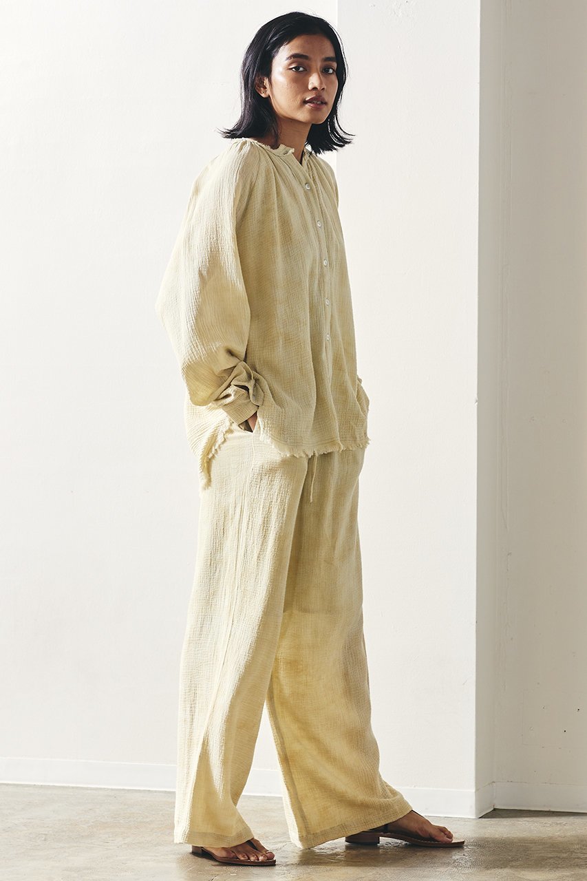 【マリリンムーン/MARILYN MOON】の【WALANCE】コットンガーゼワイドパンツ 人気、トレンドファッション・服の通販 founy(ファニー) ファッション Fashion レディースファッション Fashion for Women パンツ Pants & Trousers セットアップ Set-Up, Coordinated Outfit リラックス Relax, Relaxed Fit おすすめ Recommended / Our Picks other-6|ID: prp329100002350409 ipo3291000000035422838