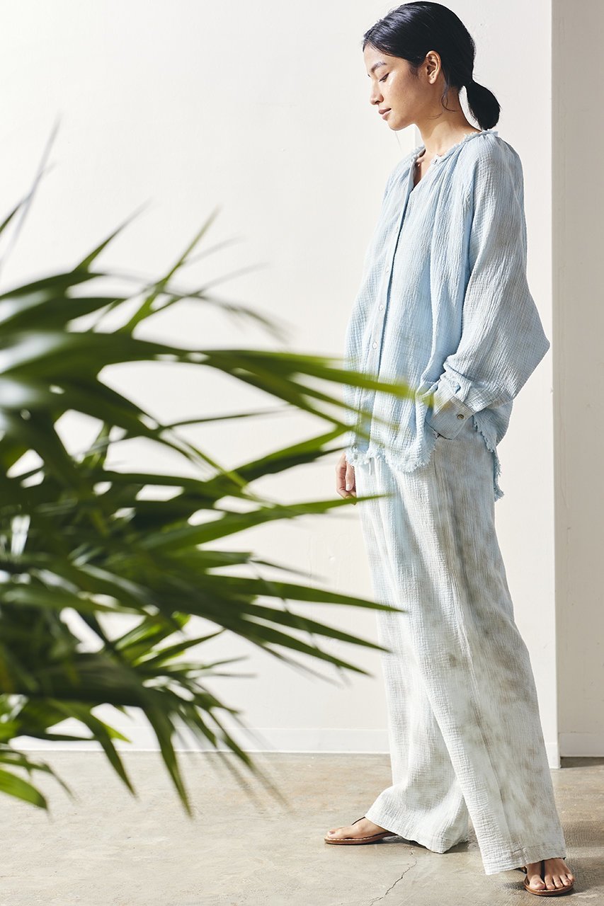 【マリリンムーン/MARILYN MOON】の【WALANCE】コットンガーゼシャツ 人気、トレンドファッション・服の通販 founy(ファニー) ファッション Fashion レディースファッション Fashion for Women トップス・カットソー Cut & Sew Tops シャツ・ブラウス・オフィスカジュアル Elegant Blouses & Button-Ups スリーブ Sleeve, Long Sleeve / Short Sleeve セットアップ Set-Up, Coordinated Outfit リラックス Relax, Relaxed Fit ロング Long, Long-Length おすすめ Recommended / Our Picks other-8|ID: prp329100002350410 ipo3291000000035489519