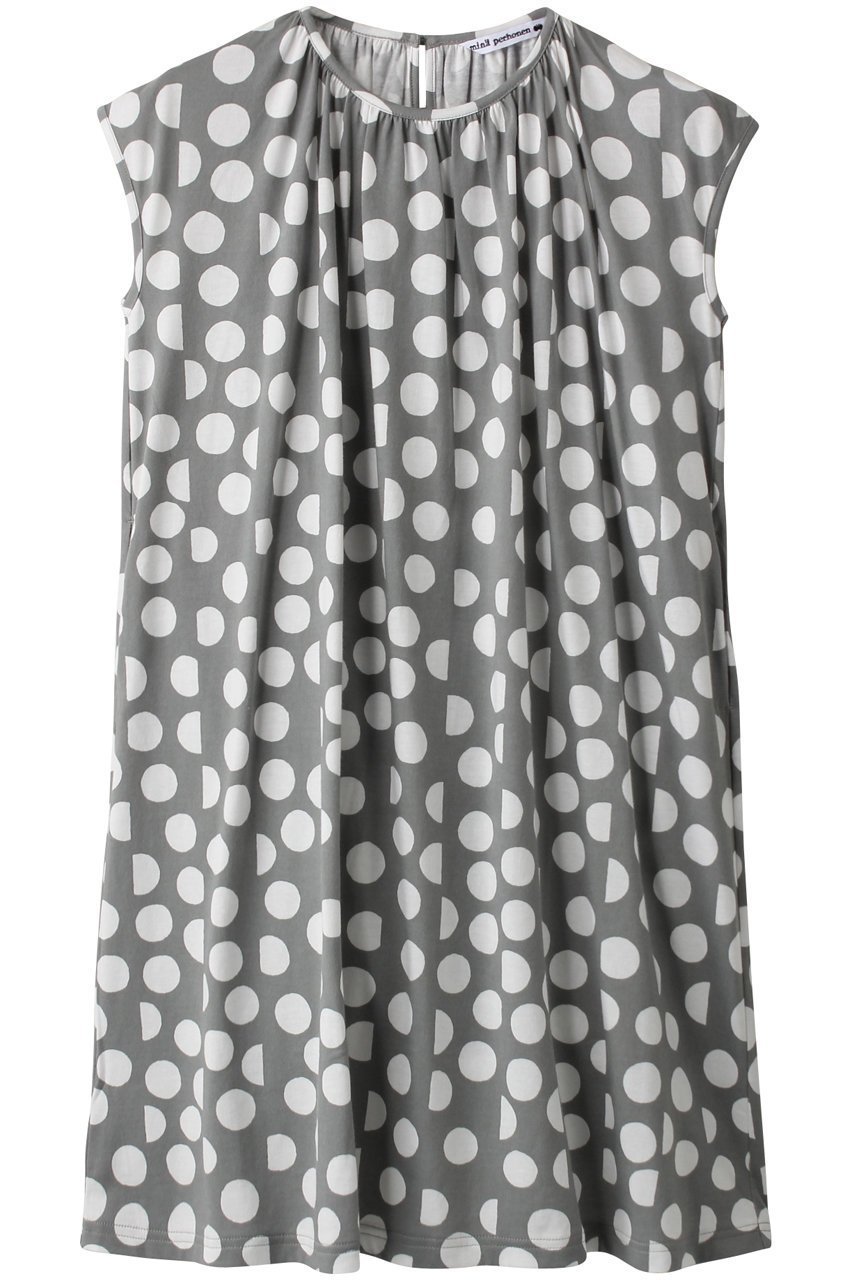 【ミナ ペルホネン/mina perhonen / KIDS】の【KIDS】palkeet ワンピース グレー 140 人気、トレンドファッション・服の通販 founy(ファニー) 　ファッション　Fashion　キッズファッション　Fashion for Kids　ワンピース　Dresses　ギャザー　Gathered, Ruffled　ストライプ　Stripe, Striped Pattern　ドット　Polka Dot, Dot Pattern　夏　Summer　春　Spring　S/S・春夏　SS, Spring/Summer, Warm Season　 other-1|ID: prp329100002384832 ipo3291000000036235980