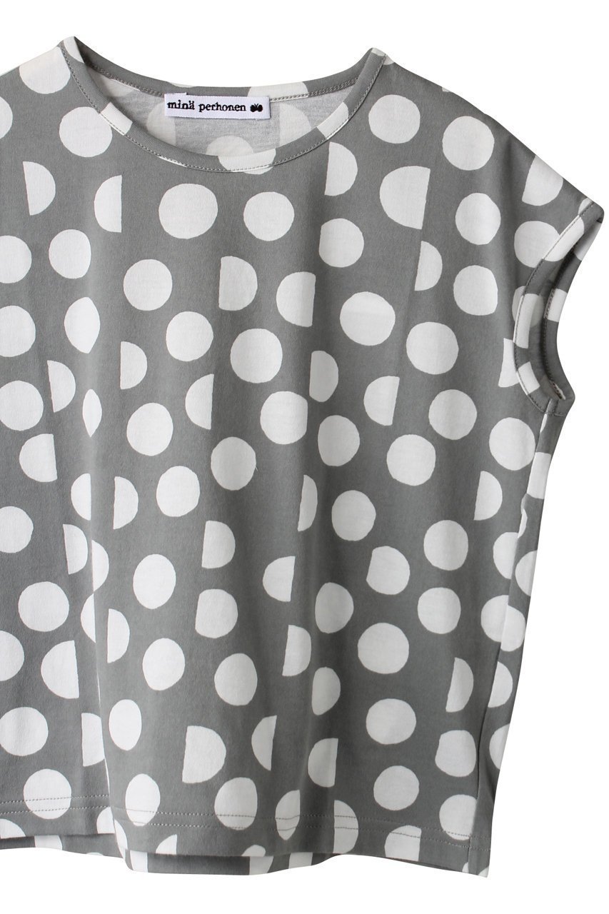 【ミナ ペルホネン/mina perhonen / KIDS】の【KIDS】palkeet トップス グレー 140 人気、トレンドファッション・服の通販 founy(ファニー) 　ファッション　Fashion　キッズファッション　Fashion for Kids　トップス・カットソー　Cut & Sew Tops　ストライプ　Stripe, Striped Pattern　ドット　Polka Dot, Dot Pattern　other-3|ID: prp329100002384834 ipo3291000000036236003