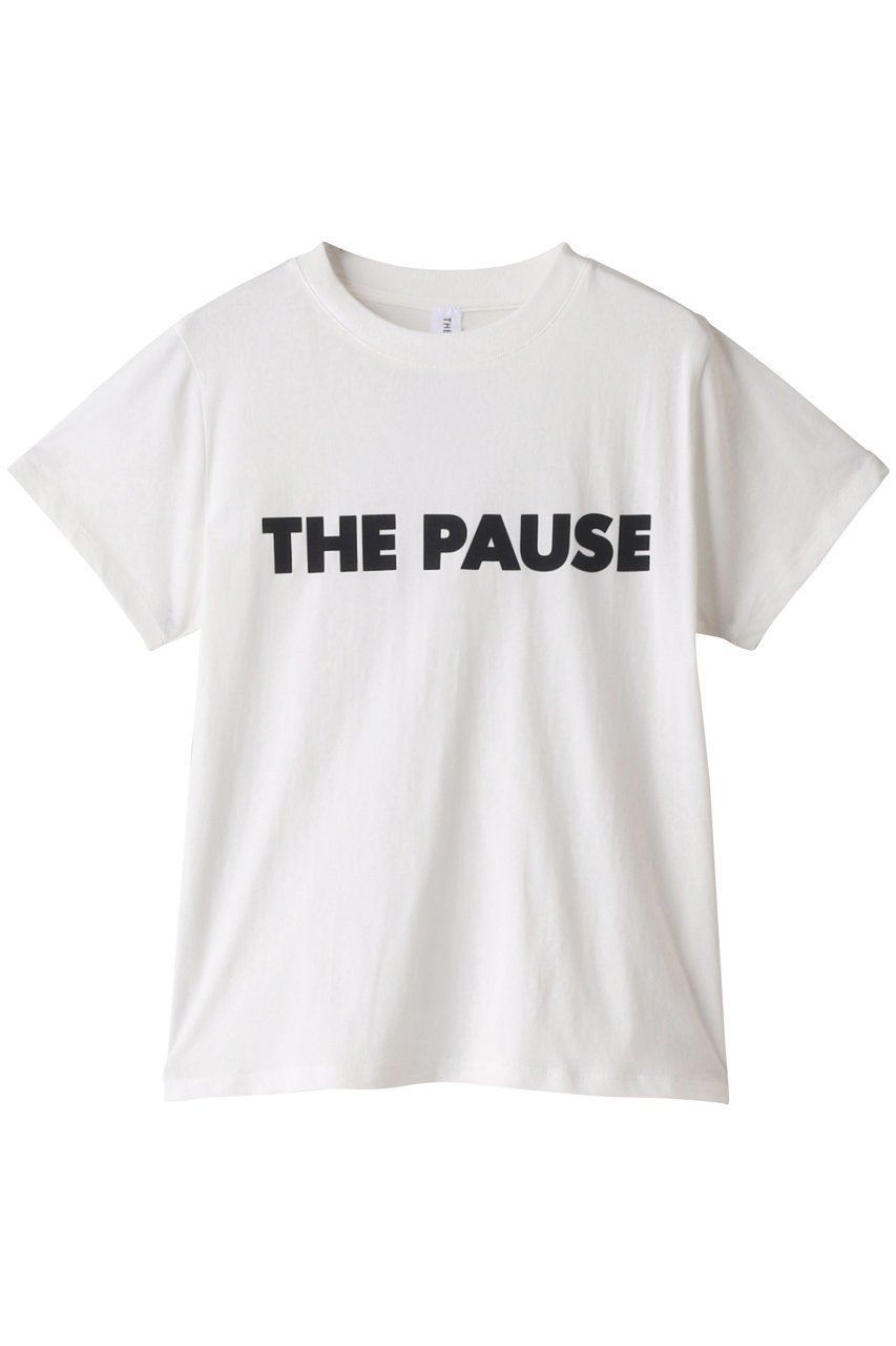 【ウィムガゼット/Whim Gazette】の【THE PAUSE】THE PAUSE Tシャツ 人気、トレンドファッション・服の通販 founy(ファニー) 　ファッション　Fashion　レディースファッション　Fashion for Women　トップス・カットソー　Cut & Sew Tops　シャツ・ブラウス・オフィスカジュアル　Elegant Blouses & Button-Ups　ロングTシャツ・Tシャツ　Longline T-Shirts & Tees　カットソー・ベーシックTシャツ　Cut-and-Sewn Tops / Stretch Tees & Basics　コンパクト　Compact, Small Size　ショート　Short, Short Length　シンプル　Simple, Minimal　スタイリッシュ　Stylish, Fashionable　スリーブ　Sleeve, Long Sleeve / Short Sleeve　プリント　Print, Printed Pattern　ベーシック　Basic, Essential　モノトーン　Monotone, Black and White　再入荷　Restock / Back in Stock　 other-1|ID: prp329100002402767 ipo3291000000032852172