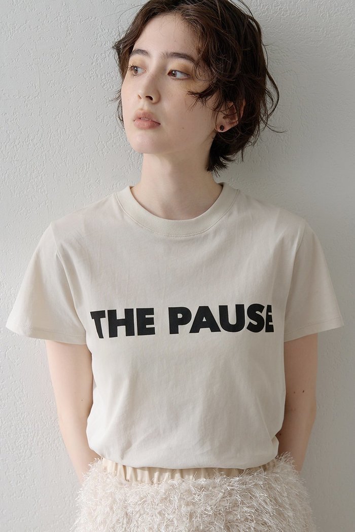 【ウィムガゼット/Whim Gazette】の【THE PAUSE】THE PAUSE Tシャツ インテリア・キッズ・メンズ・レディースファッション・服の通販 founy(ファニー) https://founy.com/ ファッション Fashion レディースファッション Fashion for Women トップス・カットソー Cut & Sew Tops シャツ・ブラウス・オフィスカジュアル Elegant Blouses & Button-Ups ロングTシャツ・Tシャツ Longline T-Shirts & Tees カットソー・ベーシックTシャツ Cut-and-Sewn Tops / Stretch Tees & Basics コンパクト Compact, Small Size ショート Short, Short Length シンプル Simple, Minimal スタイリッシュ Stylish, Fashionable スリーブ Sleeve, Long Sleeve / Short Sleeve プリント Print, Printed Pattern ベーシック Basic, Essential モノトーン Monotone, Black and White 再入荷 Restock / Back in Stock |ID: prp329100002402767 ipo3291000000032852188