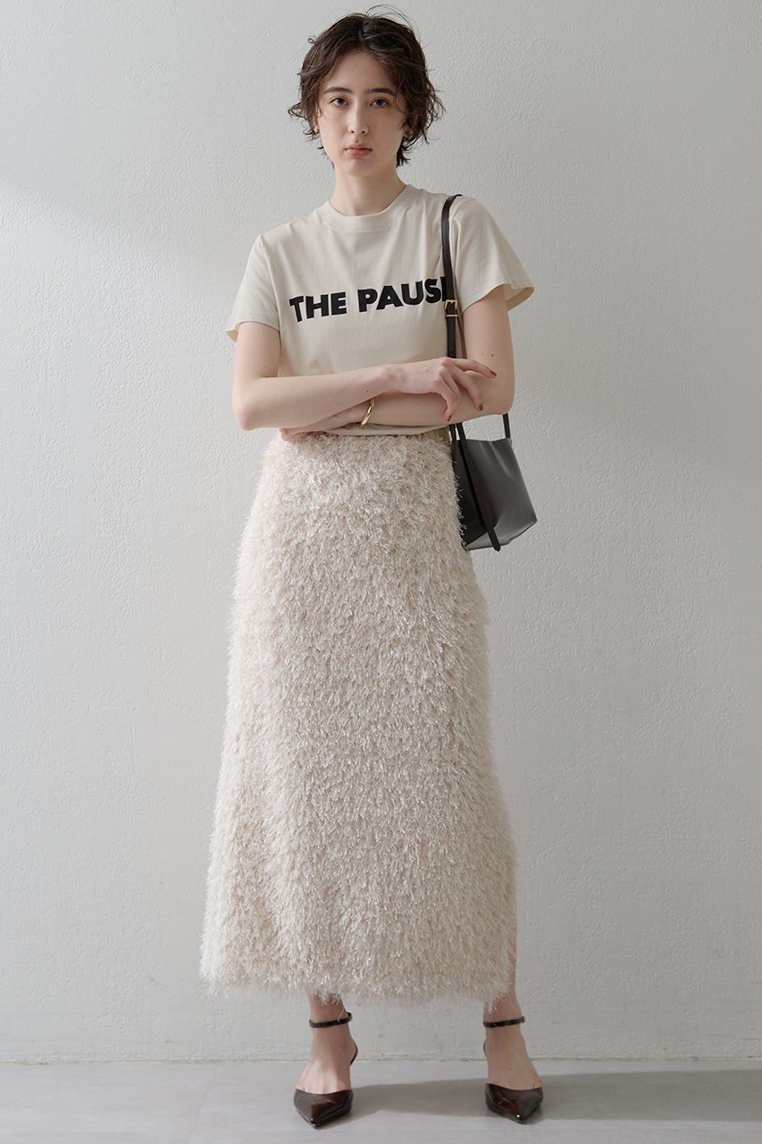 【ウィムガゼット/Whim Gazette】の【THE PAUSE】THE PAUSE Tシャツ 人気、トレンドファッション・服の通販 founy(ファニー) 　ファッション　Fashion　レディースファッション　Fashion for Women　トップス・カットソー　Cut & Sew Tops　シャツ・ブラウス・オフィスカジュアル　Elegant Blouses & Button-Ups　ロングTシャツ・Tシャツ　Longline T-Shirts & Tees　カットソー・ベーシックTシャツ　Cut-and-Sewn Tops / Stretch Tees & Basics　コンパクト　Compact, Small Size　ショート　Short, Short Length　シンプル　Simple, Minimal　スタイリッシュ　Stylish, Fashionable　スリーブ　Sleeve, Long Sleeve / Short Sleeve　プリント　Print, Printed Pattern　ベーシック　Basic, Essential　モノトーン　Monotone, Black and White　再入荷　Restock / Back in Stock　other-2|ID: prp329100002402767 ipo3291000000032852194