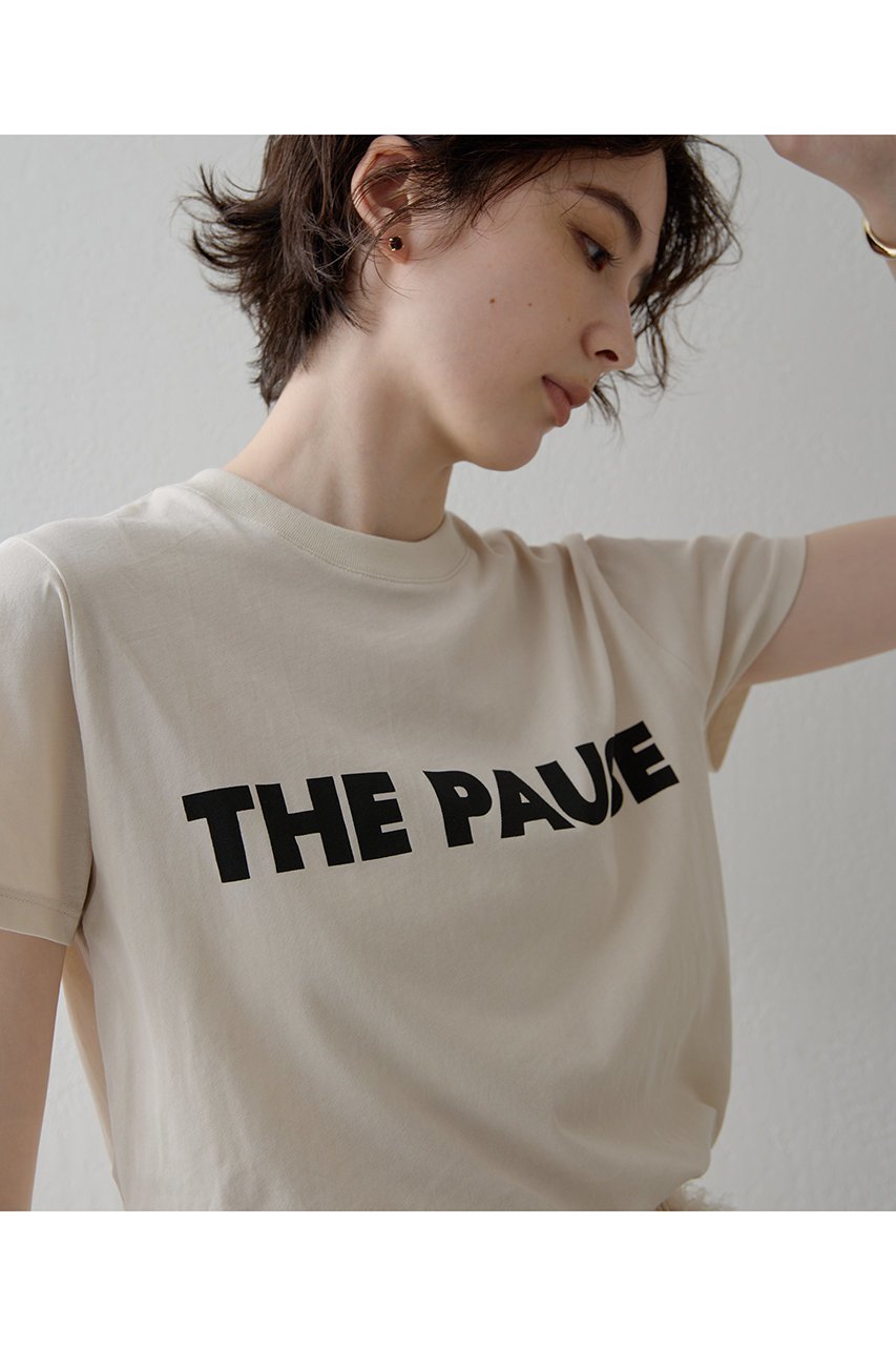 【ウィムガゼット/Whim Gazette】の【THE PAUSE】THE PAUSE Tシャツ 人気、トレンドファッション・服の通販 founy(ファニー) 　ファッション　Fashion　レディースファッション　Fashion for Women　トップス・カットソー　Cut & Sew Tops　シャツ・ブラウス・オフィスカジュアル　Elegant Blouses & Button-Ups　ロングTシャツ・Tシャツ　Longline T-Shirts & Tees　カットソー・ベーシックTシャツ　Cut-and-Sewn Tops / Stretch Tees & Basics　コンパクト　Compact, Small Size　ショート　Short, Short Length　シンプル　Simple, Minimal　スタイリッシュ　Stylish, Fashionable　スリーブ　Sleeve, Long Sleeve / Short Sleeve　プリント　Print, Printed Pattern　ベーシック　Basic, Essential　モノトーン　Monotone, Black and White　再入荷　Restock / Back in Stock　other-5|ID: prp329100002402767 ipo3291000000032852213
