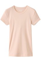 【スリー ドッツ/three dots】のオーガニックコットン アレックス クリームピンク|ID: prp329100002420629 ipo3291000000037007627