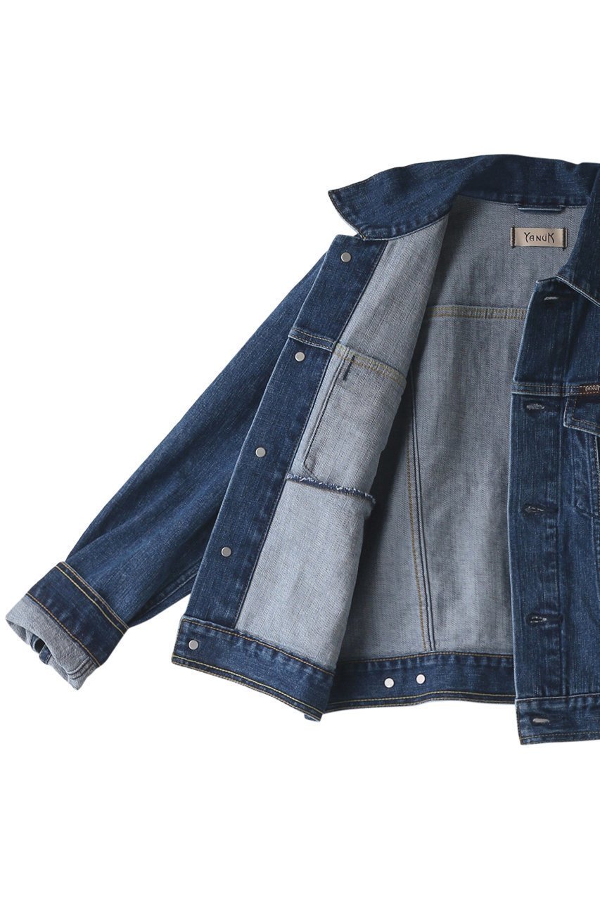 【ヤヌーク/YANUK】のボクシージーンジャケット ADELE 人気、トレンドファッション・服の通販 founy(ファニー) 　ファッション　Fashion　レディースファッション　Fashion for Women　アウター　Coat / Outerwear Collection　レディースジャケット・軽アウター　Jackets　ブルゾンジャケット・スポーティアウター　Blouson Jackets　コンパクト　Compact, Small Size　ショート　Short, Short Length　ジャケット　Jacket, Outerwear　デニム　Denim, Jeans Material　ブルゾン　Blouson, Bomber Jacket　other-6|ID: prp329100002422840 ipo3291000000035721445