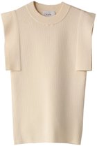 【クラネ/CLANE】のSQUARE SLEEVE KNIT TOPS ニット 人気、トレンドファッション・服の通販 founy(ファニー) ファッション Fashion レディースファッション Fashion for Women トップス・カットソー Cut & Sew Tops ニット Knit Tops & Sweaters カジュアルプルオーバー・ニットトップス Pullovers & Knit Tops / Casual Pullovers シンプル Simple, Minimal スクエア Square, Square Shape スリーブ Sleeve, Long Sleeve / Short Sleeve フィット Fit, Slim Fit フレア Flare, Flared thumbnail アイボリー|ID: prp329100002425891 ipo3291000000032964101