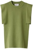 【クラネ/CLANE】のSQUARE SLEEVE KNIT TOPS ニット 人気、トレンドファッション・服の通販 founy(ファニー) ファッション Fashion レディースファッション Fashion for Women トップス・カットソー Cut & Sew Tops ニット Knit Tops & Sweaters カジュアルプルオーバー・ニットトップス Pullovers & Knit Tops / Casual Pullovers シンプル Simple, Minimal スクエア Square, Square Shape スリーブ Sleeve, Long Sleeve / Short Sleeve フィット Fit, Slim Fit フレア Flare, Flared thumbnail グリーン|ID: prp329100002425891 ipo3291000000032964104