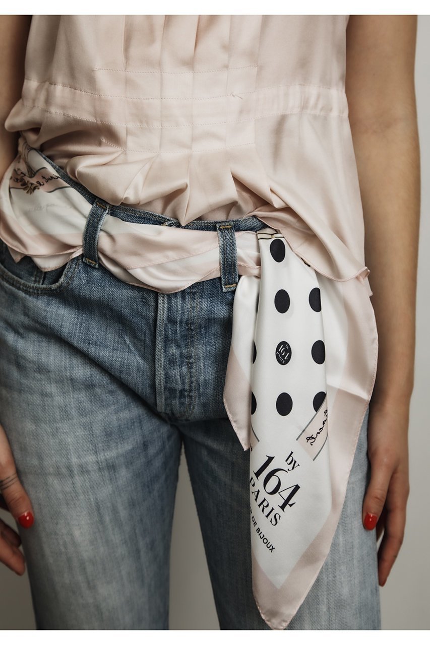 【バイ サン スワサント キャトル パリ/by 164 PARIS】のLE RUBAN スカーフ 人気、トレンドファッション・服の通販 founy(ファニー) 　ファッション　Fashion　レディースファッション　Fashion for Women　ストール　Soft & Warm Scarves　マフラー・スヌード / 冬小物の定番　Scarves & Mufflers　なめらか　Smooth, Silky Texture　ギフト プレゼント　Gift / Present　シルク　Silk, 100% Silk　スカーフ　Scarf, Neckwear　ストール　Stole, Wrap　ドット　Polka Dot, Dot Pattern　プリント　Print, Printed Pattern　ボックス　Boxy, Box Shape　マフラー　Scarf, Muffler　ラグジュアリー　Luxury, Elegant　リボン　Ribbon, Bow　other-2|ID: prp329100002437693 ipo3291000000032846324