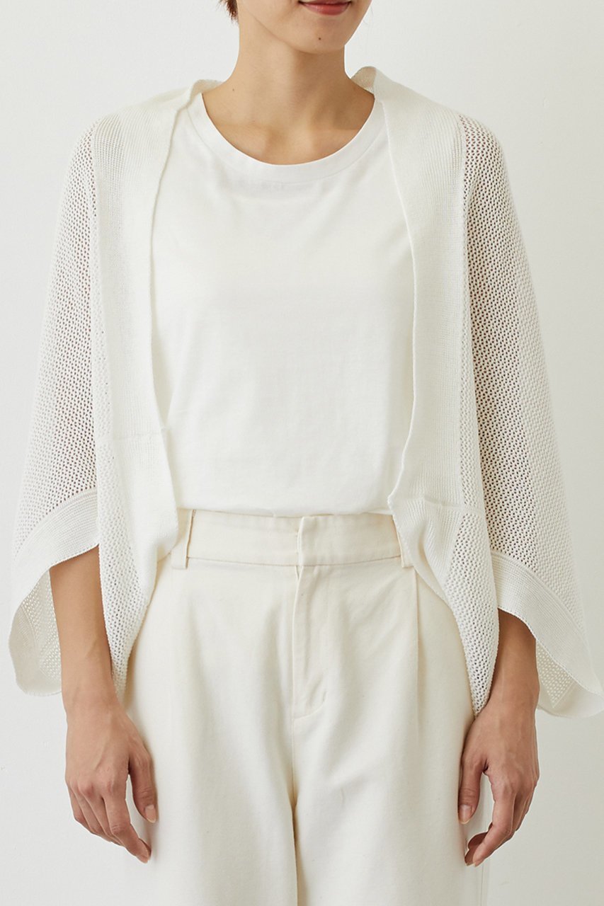 【プリスティン/PRISTINE】のリネンメッシュボレロ 人気、トレンドファッション・服の通販 founy(ファニー) 　ファッション　Fashion　レディースファッション　Fashion for Women　トップス・カットソー　Cut & Sew Tops　ニット　Knit Tops & Sweaters　カーディガン・羽織り　Layered Style Cardigans　カーディガン　Cardigan, Knitwear　シンプル　Simple, Minimal　夏　Summer　other-6|ID: prp329100002441077 ipo3291000000036906554
