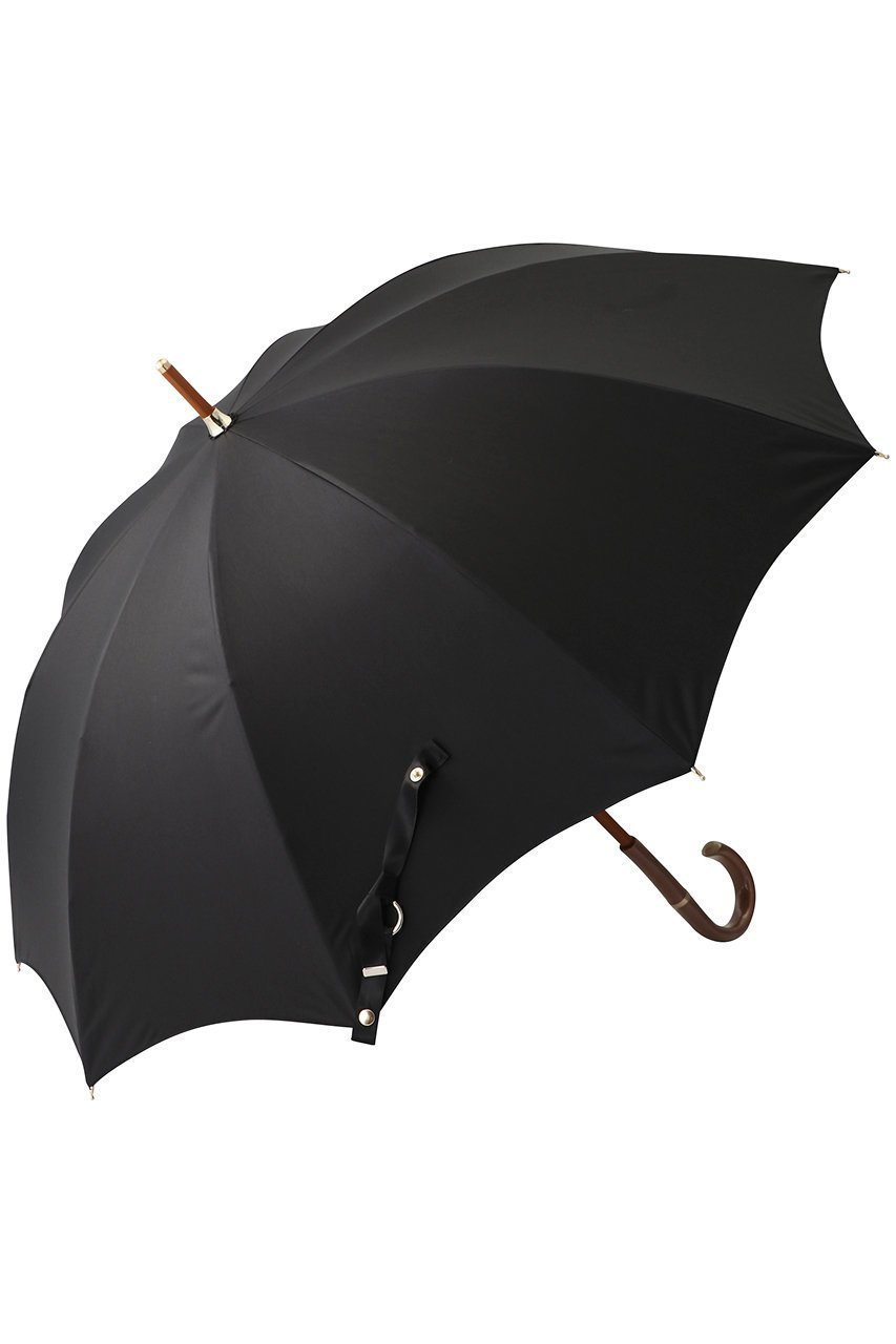 【グレイシー/Gracy】のGRC 晴雨兼用長傘 Silhotte インテリア・キッズ・メンズ・レディースファッション・服の通販 founy(ファニー) 　ファッション　Fashion　レディースファッション　Fashion for Women　レイングッズ・傘・晴雨兼用傘　Umbrellas & Rain Gear　ウッド　Wooden Design　シンプル　Simple, Minimal　ハンカチ　Handkerchief, Hanky　エレガント 上品　Elegant　傘　Umbrella, Parasol　時計　Watch, Wristwatch　ブラック|ID: prp329100002454368 ipo3291000000032855030