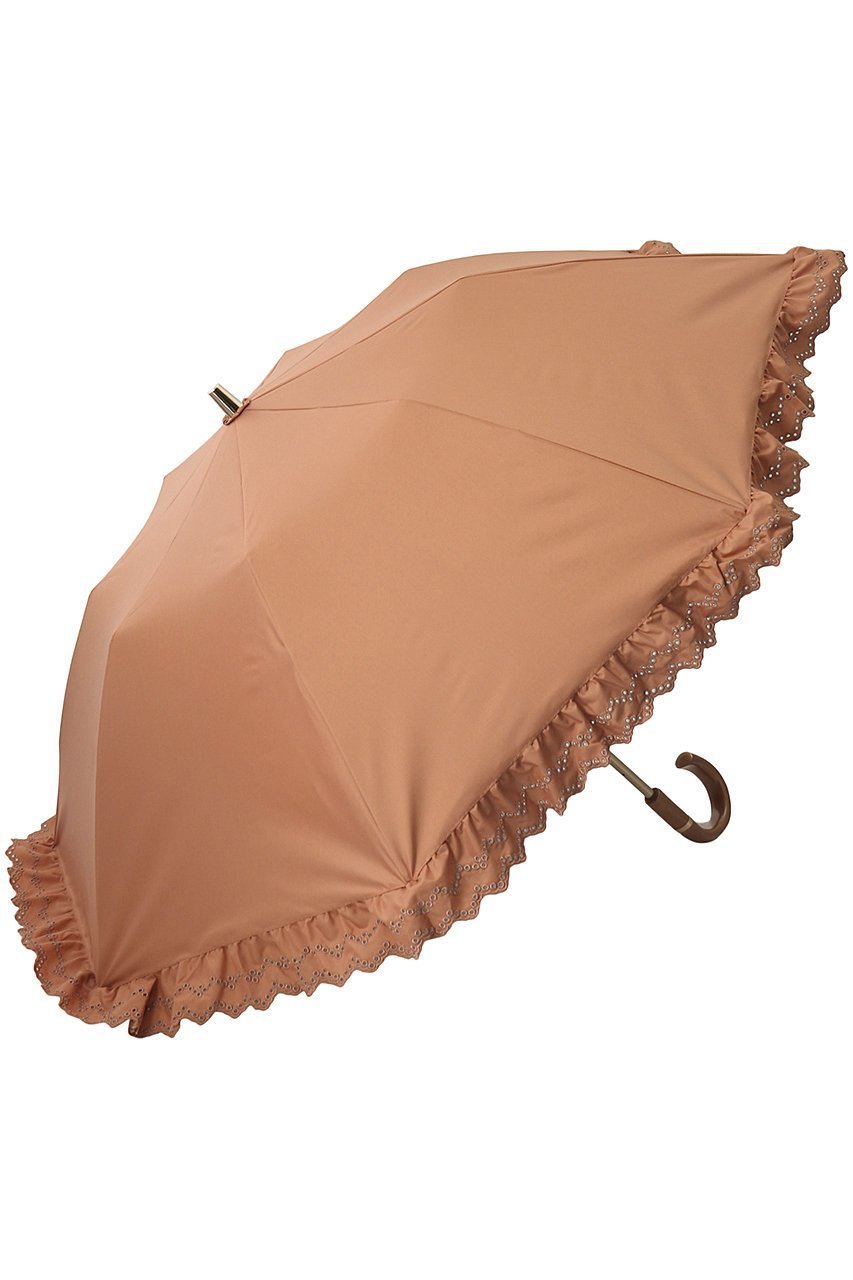【グレイシー/Gracy】のGRC 晴雨兼用楽折 Eyelet lace Frill インテリア・キッズ・メンズ・レディースファッション・服の通販 founy(ファニー) 　ファッション　Fashion　レディースファッション　Fashion for Women　レイングッズ・傘・晴雨兼用傘　Umbrellas & Rain Gear　ウッド　Wooden Design　ハンカチ　Handkerchief, Hanky　フェミニン　Feminine, Girly　フリル　Frill, Ruffle　レース　Lace, Lace Fabric　傘　Umbrella, Parasol　時計　Watch, Wristwatch　テラコッタ|ID: prp329100002454369 ipo3291000000032867244
