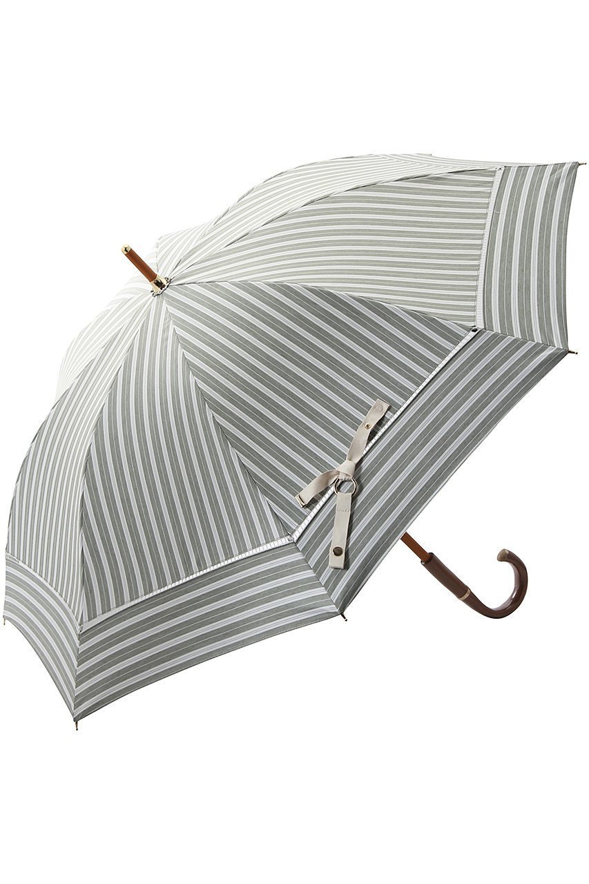 【グレイシー/Gracy】のGRC 晴雨兼用長傘 Shirts stripe インテリア・キッズ・メンズ・レディースファッション・服の通販 founy(ファニー) 　ファッション　Fashion　レディースファッション　Fashion for Women　トップス・カットソー　Cut & Sew Tops　シャツ・ブラウス・オフィスカジュアル　Elegant Blouses & Button-Ups　レイングッズ・傘・晴雨兼用傘　Umbrellas & Rain Gear　ウッド　Wooden Design　ストライプ　Stripe, Striped Pattern　ハンカチ　Handkerchief, Hanky　フェミニン　Feminine, Girly　レース　Lace, Lace Fabric　傘　Umbrella, Parasol　時計　Watch, Wristwatch　セージ|ID: prp329100002454373 ipo3291000000032863485
