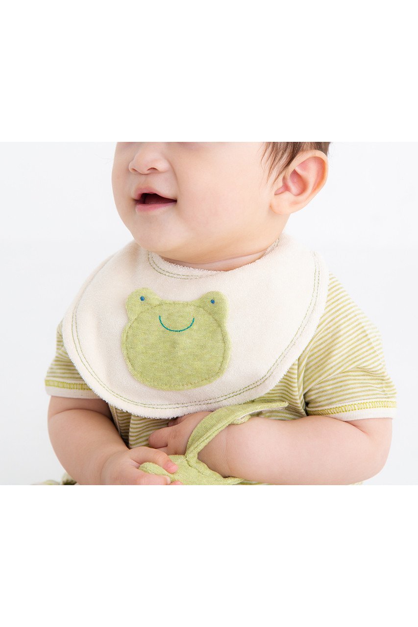 【ポプキンズ/POMPKINS / KIDS】の【BABY】かえるミニスタイ 人気、トレンドファッション・服の通販 founy(ファニー) 　ファッション　Fashion　キッズファッション　Fashion for Kids　モチーフ　Motif, Design Theme　吸水　Absorbent, Quick-Dry　other-6|ID: prp329100002474460 ipo3291000000036192264