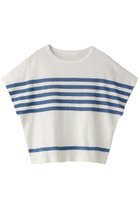 【プリスティン/PRISTINE】のLCインサイドコットン天竺ボーダープリントPO 人気、トレンドファッション・服の通販 founy(ファニー) ファッション Fashion レディースファッション Fashion for Women トップス・カットソー Cut & Sew Tops ニット Knit Tops & Sweaters カジュアルプルオーバー・ニットトップス Pullovers & Knit Tops / Casual Pullovers プリント Print, Printed Pattern ボーダー Border, Stripe リネン Linen, Linen Fabric thumbnail ブルー|ID: prp329100002481673 ipo3291000000032964123