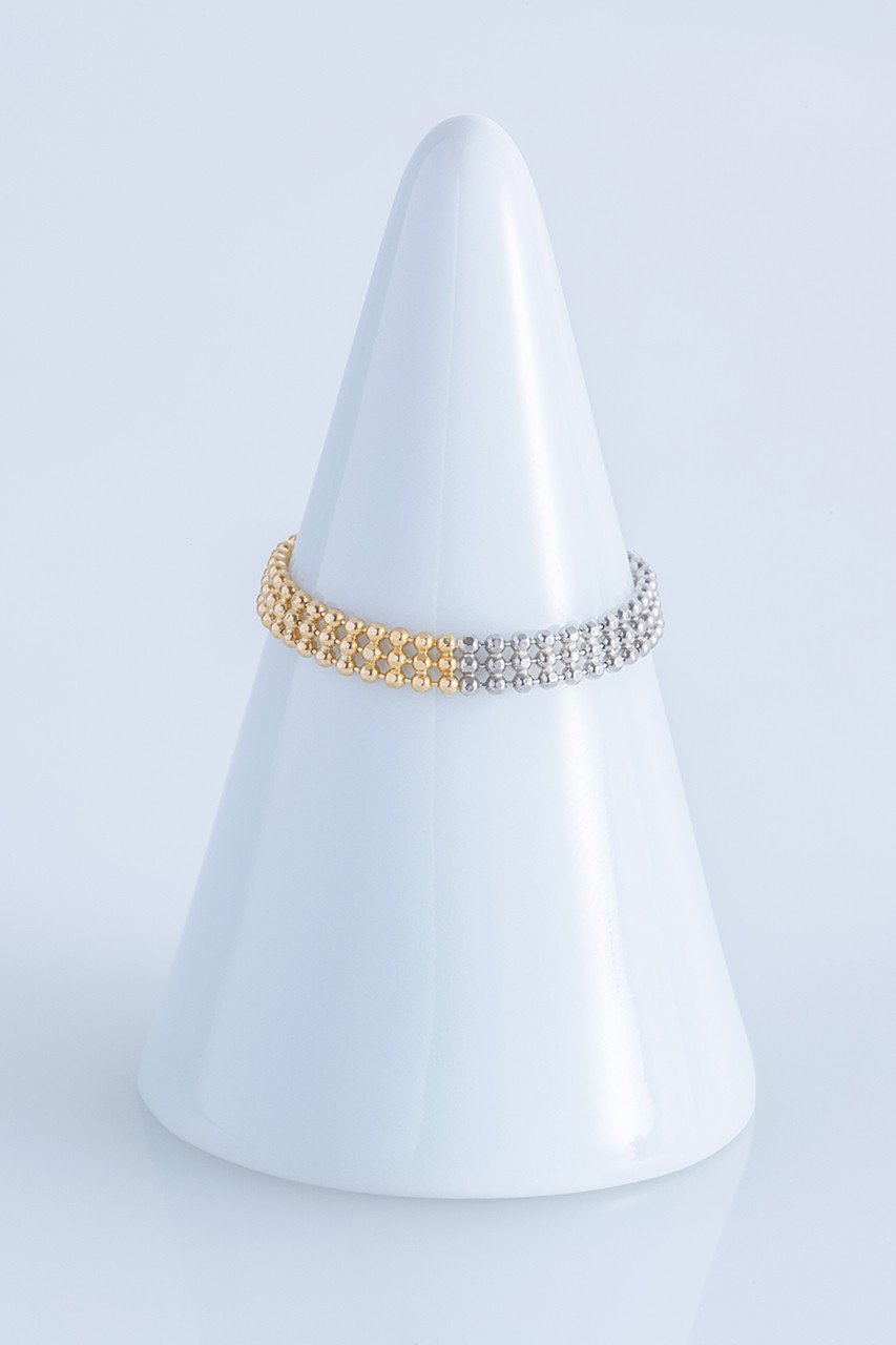 【エネイ/ENEY】のPIXEL 3連チェーンリング 人気、トレンドファッション・服の通販 founy(ファニー) 　ファッション　Fashion　レディースファッション　Fashion for Women　ジュエリー　Jewelry　イエロー　Yellow　カッティング　Cutting Detail　コレクション　Collection, Seasonal Line　チェーン　Chain, Chain Strap　 other-1|ID: prp329100002489785 ipo3291000000035902888