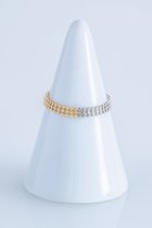 【エネイ/ENEY】のPIXEL 3連チェーンリング ゴールド/シルバー|ID: prp329100002489785 ipo3291000000036146970