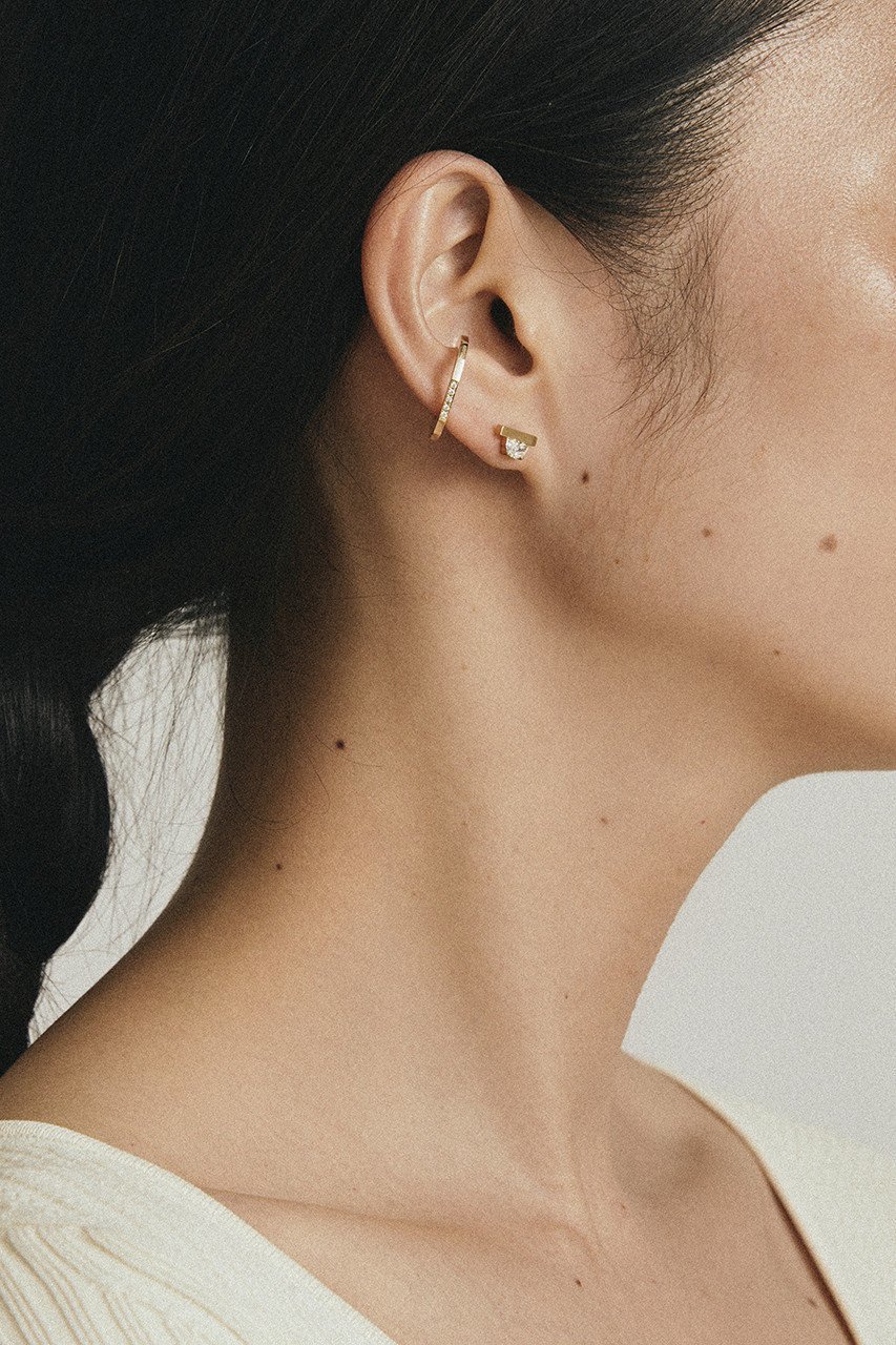 【エネイ/ENEY】のFULL MOON K10YG メレダイヤモンドイヤーカフ(片耳用) 人気、トレンドファッション・服の通販 founy(ファニー) 　ファッション　Fashion　レディースファッション　Fashion for Women　ジュエリー　Jewelry　ファッションリング　Fashion Rings　イヤリング・フープ・ドロップタイプ　Hoop, Drop & Clip Earrings　おすすめ　Recommended / Our Picks　イエロー　Yellow　イヤリング　Earrings　カッティング　Cutting Detail　コレクション　Collection, Seasonal Line　シンプル　Simple, Minimal　ダイヤモンド　Diamond, Brilliant Cut　片耳　One-Ear, Single Earring　other-2|ID: prp329100002489786 ipo3291000000035902952