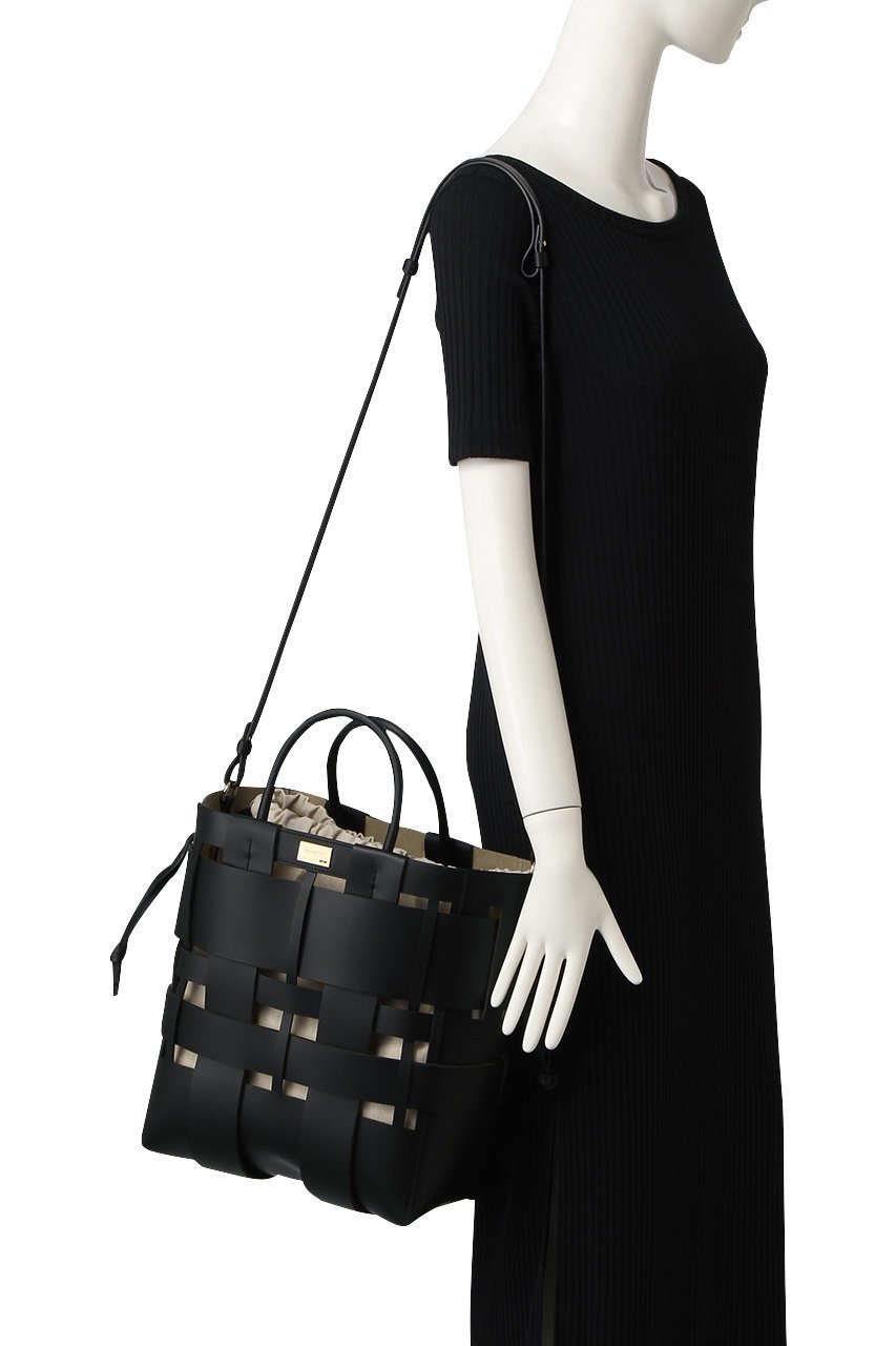 【ザンチェッティ/ZANCHETTI】のWOVEN SHOPPER 2WAYバッグ 人気、トレンドファッション・服の通販 founy(ファニー) 　ファッション　Fashion　レディースファッション　Fashion for Women　バッグ　Bags　ショルダー　Shoulder, Shoulder Strap　メッシュ　Mesh, Net Fabric　ランダム　Random, Irregular　エレガント 上品　Elegant　巾着　Drawstring Bag, Kinchaku　other-3|ID: prp329100002535188 ipo3291000000032793282
